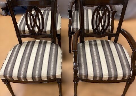 家庭用アームチェアの張替え