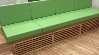 製造工場様のベンチシート新設